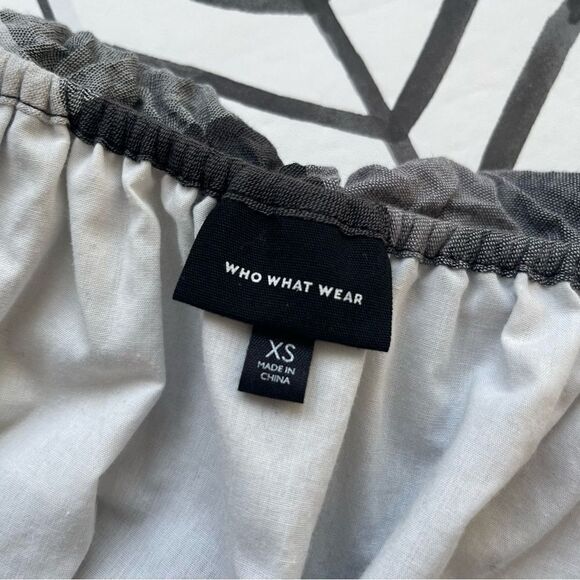 Who What Wear Plaid Off The Shoulder Dress - Picture 4 of 4